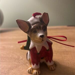 Festive Dog Ornament(Vintage)